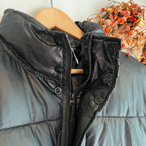 Fabletics Women's Essential Puffer Winter Jacket SMALL in Black - Picture 2 of 14